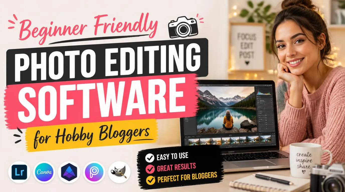 Beginner Friendly Photo Editing Software for Hobby Bloggers