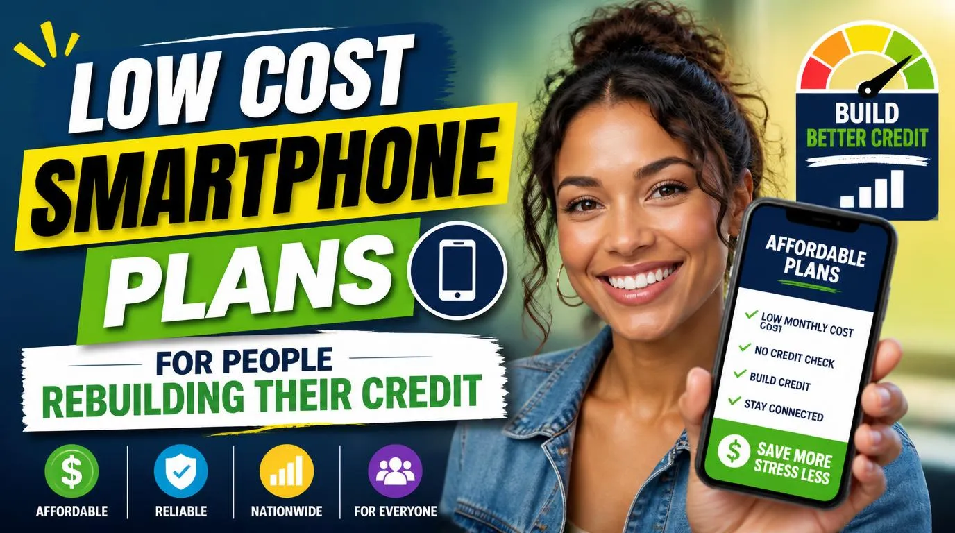 Low Cost Smartphone Plans for People Rebuilding Their Credit